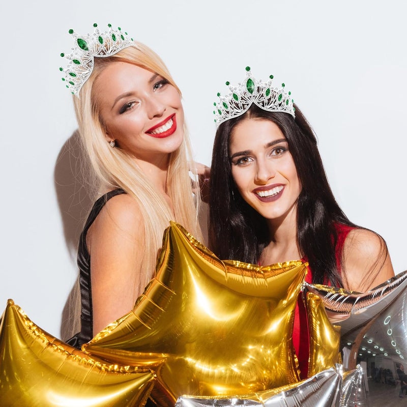 TAROSE Crowns for Women, Queen Crystal Gold Silver Tiaras with White Rhinestone and Combs, Goddess Crown for Wedding Bride Birthday Princess Bridal Shower Hair Accessories for Women - Image 5